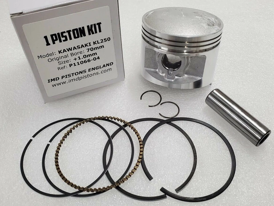 Kit de pistón IMD Kawasaki KL250 KLR250 KZ250 KLX250 - 1,00 mm de gran tamaño 71,00 mm Foto 1 de 1