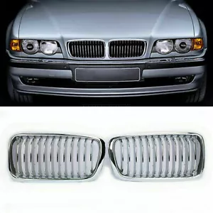 For BMW 7-Series Saloon E38 1998-2001 Chrome Front Grille Radiator Kidney Grille - Foto 1 di 8