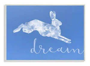 Stupell Home Décor Dreamer Cloud Bunny Wall Plaque Art, 10 x 0.5 x 15, Proudl... - Picture 1 of 4
