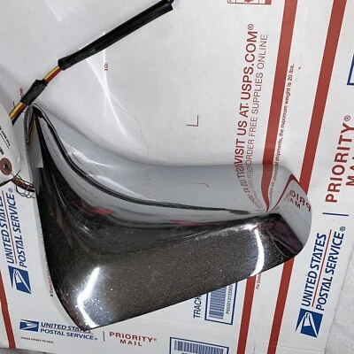 Espejo retrovisor eléctrico cromado lado del pasajero 85 Ford LTD RH usado OEM Foto 1 de 4