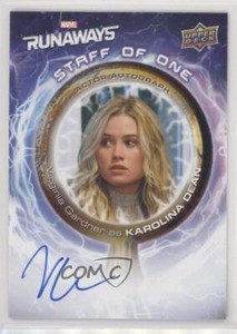 2020 Upper Deck Marvel Runaways The Staff of One Virginia Gardner Auto 0zp1