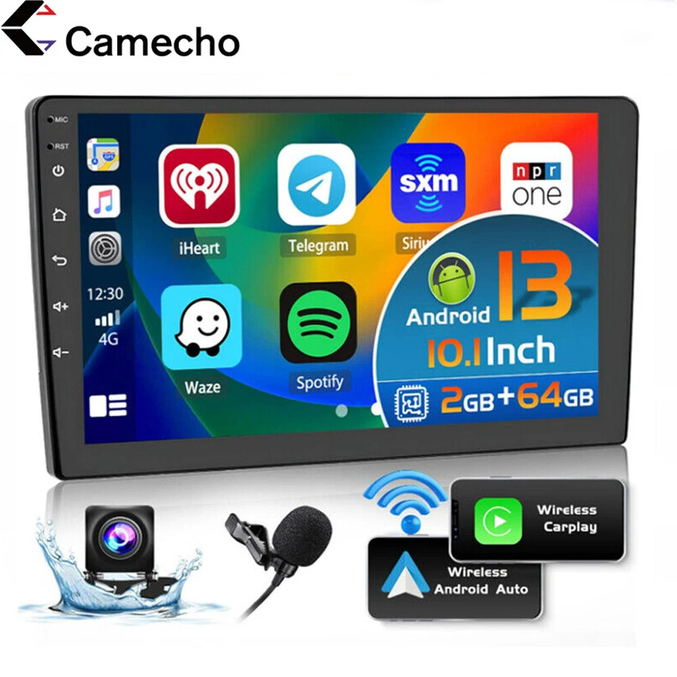 10" Doppel 2DIN Carplay 2G+64G Android 13 AUTORADIO GPS Navigation WIFI FM RDS - Bild 1 von 4