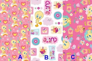 BTHY LOONEY TUNES Tweety Lindo Pájaro Natural Amante Tela de Algodón por 1/2 yarda - Imagen 1 de 4