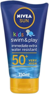 NIVEA Sun cream Kids Swim & Play Lotion Spf50+Very High 150ml - Picture 1 of 1