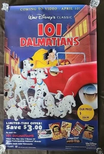 101 DALMATIANS Original 1992 Movie Theater Poster - WALT DISNEY CLASSIC - Rolled - Picture 1 of 11