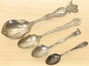 Colección de cucharas de recuerdo Colorado de plata de ley - 4 cucharas únicas X080C - Imagen 1 de 10