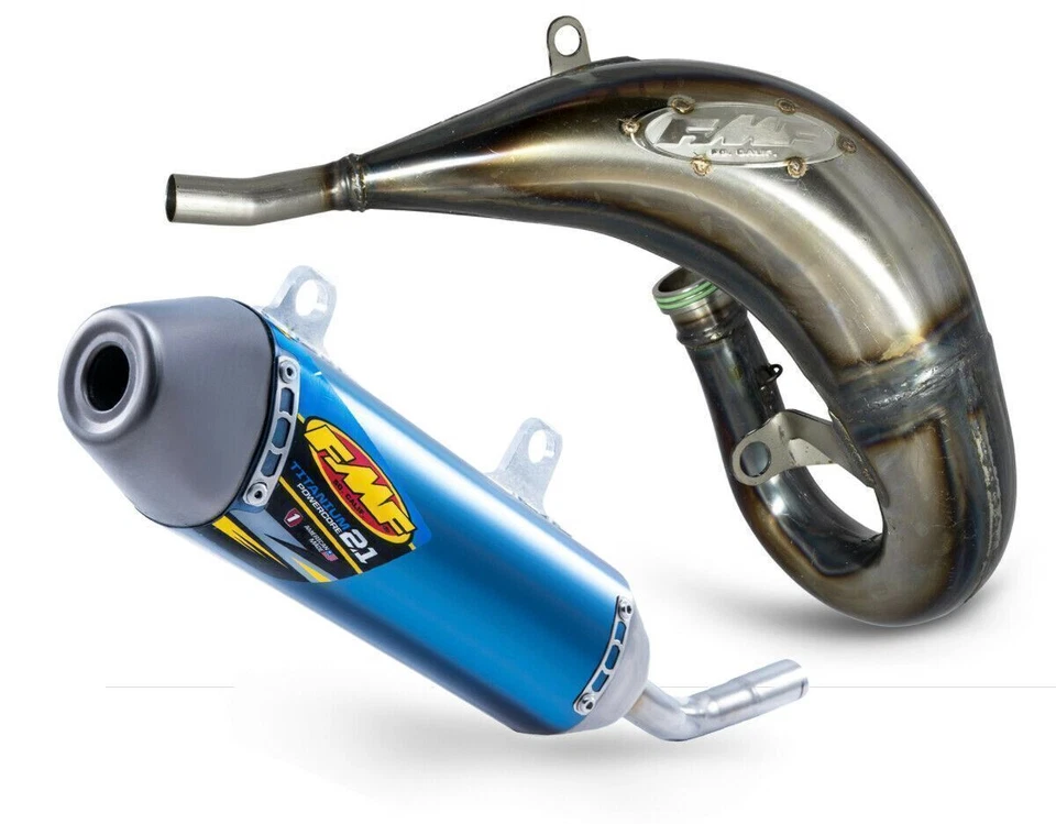 Tubo de escape graso de fábrica FMF Ti Powercore 2.1 silenciador para 19-22 KTM 125SX Foto 1 de 1