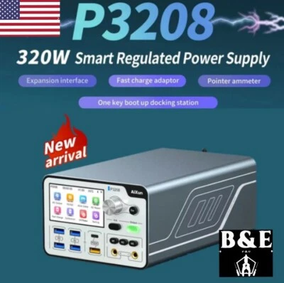 JCID AiXun P3208 320W Smart Regulated Power Supply 32V/8A Repair For iPhone 6-14 Pro