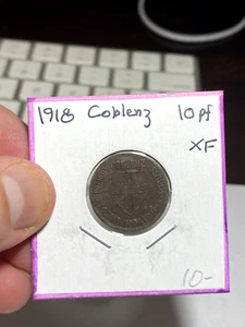 1918 Germany Coblenz 10 Pfennig - Picture 1 of 2