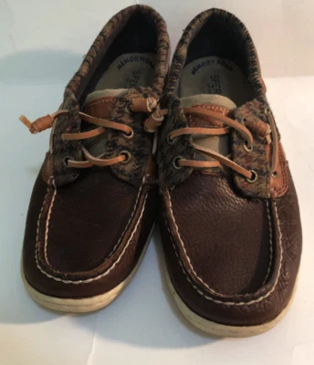 SPERRY Top Sider Women's  brown and tan Leather Loafers - size 7 M - Image 1 of 4