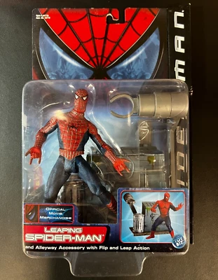 Figura de acción ToyBiz Spider-Man (2002) Leaping Spider-Man ¡SELLADA! Foto 1 de 2