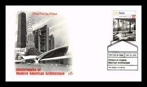 US COVER GLASS HOUSE MASTERWORKS OF MODERN ARCHITECTURE FDC ARTCRAFT - Picture 1 of 2
