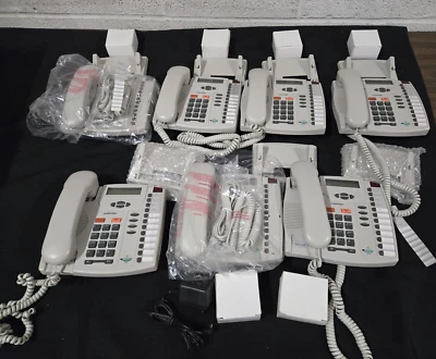 Teléfono de escritorio Aastra 9116 blanco identificación de llamadas de una sola línea A1259-0000-12-05 - Lote de 7 Foto 1 de 4