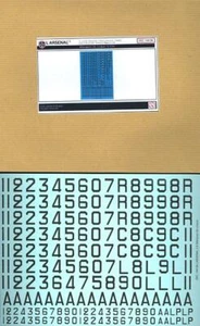 L'Arsenal Models 1/144 FRENCH NAVY MODERN PENNANT NUMBERS SET #2 DECAL SET - Picture 1 of 1