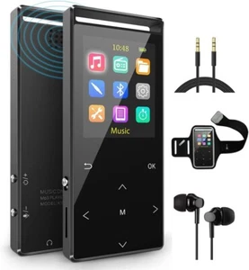 MP3 Player Bundle - 128GBCard, Bluetooth, HiFI, FM Radio, Recording, ArmBand, - Picture 1 of 5
