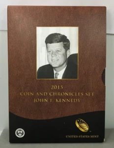 2015 US Mint ~ John F. Kennedy ~ Coin & Chronicles Set ~ Complete in OGP - Picture 1 of 8