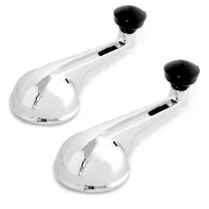 47-66 Chevrolet Pickup Truck Door Window Crank Handles Chrome PAIR, Chevy C10 - Picture 1 of 3