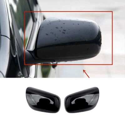 For Toyota Corolla 2007-2013 Glossy Black Rear View Mirror Cap Cover Trim 2PCS Foto 1 de 4