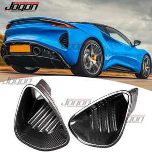 Real Carbon Rear Bumper Side Vent Decor Cover For Lotus Emira GT4 2022 2023 2024 - Picture 1 of 12
