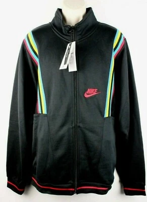 Jaqueta Nike masculina reedição 1988 nova com etiquetas tamanho 2XL zíper completo mistura de algodão vibração retrô - Imagem 1 de 4
