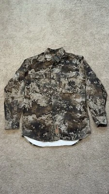 RedHead Silent-Hide Prairie Camouflage Hunting Shirt Mens Sz S Cotton Blend - Image 1 of 4