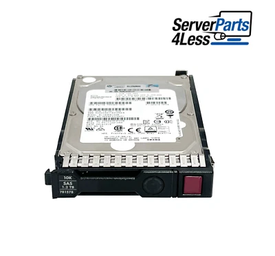 781578-001 HP 1.2TB 12G SAS 10K 2.5" SFF SAS HDD 781518-B21 - Image 1 of 4