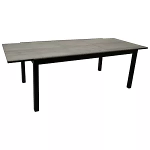 Gartentisch Ausziehtisch Gartenmöbel Tisch Glastisch FARO 240x100cm Keramikoptik - Bild 1 von 7