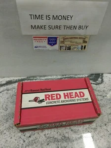 PACK OF 37) Red Head Trubolt  3/8" x 3"  Concrete Wedge Anchors WS-3830 (12C1 - Picture 1 of 8