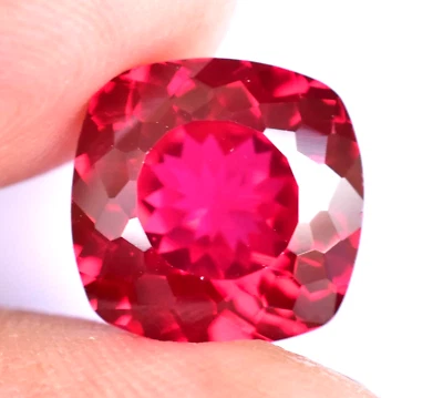 Natural MOZAMBIQUE Blood Red Ruby 10.50 CT Certified Cushion Cut Loose Gemstone - Image 1 of 4