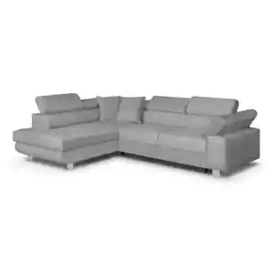 Ecksofa CREDO Schlaffunktion Wellenfederung + Hocker GRATIS Versand bis 7 Tage! - Bild 1 von 25