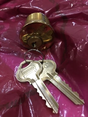 Russwin /Corbin 1 1/8 Cylinder. Gold. Best Quality. Made in USA. For APT&School