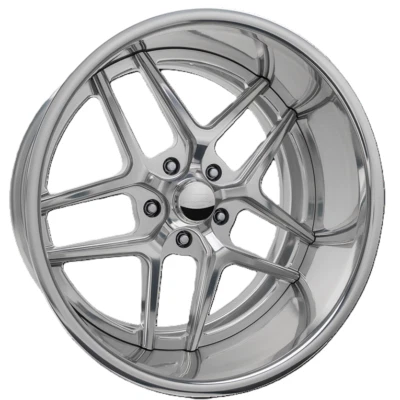 BILLET SPECIALTIES TEC 5 Rim 20X8.5 5X127 Offset 0 Polished (Quantity of 1) — 第 1/2 张图片