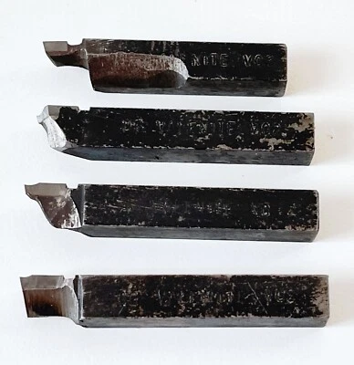 (4) VALENITE D6 VC2 C6 Carbide Tip 3/8" X 3/8" HSS Lathe Tool Bit USA CUTTING - Image 1 of 4