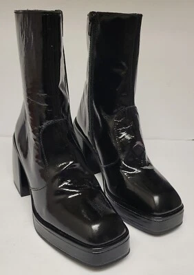 Botines Free People Ruby Shine Plataforma Negro Charol Talla 36  Foto 1 de 4