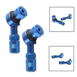 2PCS 83 Degree Universal Valve Stems For Kawasaki Honda GL1500 GL1800 Bule Motor - Picture 1 of 3