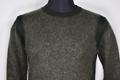 Acne Studios Men's Green Trick Paneled Woolblend Sweater size M - Image 1 of 4