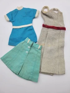 Vintage 1965 IDEAL MISTY Doll Misty Tammy original silver jumpsuit Romper Skirt - Picture 1 of 24