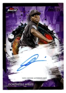 Autógrafo Dontrelle Willis 2024 Topps Finest Purple Refractor 106/125 Marlins - Imagen 1 de 2