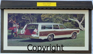 Showroom Promo Poster 1967 Ford Galaxie Country Squire Station Wagon 289/390/428 - Picture 1 of 1