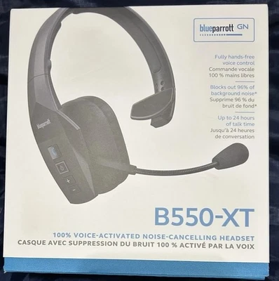 New BlueParrott B550-XT Voice-Controlled Bluetooth Headset - Black (BLB550XTHDS) - Image 1 of 4
