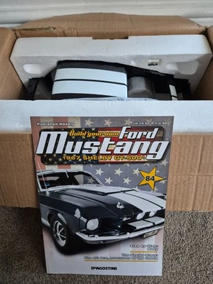 1/8 DEAGOSTINI Costruire il Proprio Ford MUSTANG 1967 Shelby GT-500 Tema 84 Per - Immagine 1 di 4