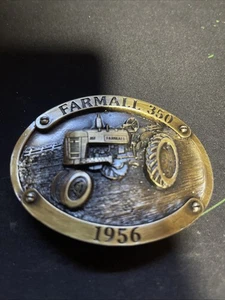 Vintage “Farmall 350 1956” Tractor Advertising Belt Buckle Limited 426/2000 - Picture 1 of 15