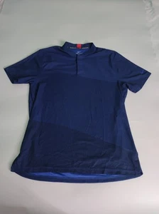 Nike Tiger Woods Dri-FIT Blade Performance Polo Shirt Blue Men's Sz Large - Picture 1 of 5