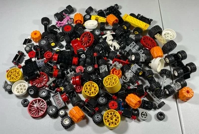 LEGO Bulk Lot Wheels & Tires Classic Town Space Legoland TECHNIC - image 1 of 4