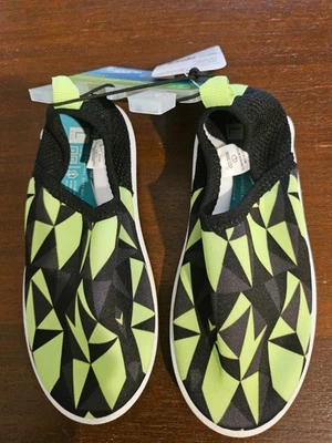 NUEVO CON ETIQUETAS Speedo Verde Negro Salpicaduras y Sol Zapatos de Agua ~ Talla L (9/10) Foto 1 de 4