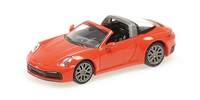 Minichamps 870069061 1/87 PORSCHE 911 992 TARGA 4 2020 ARANCIONE Modello Auto - Immagine 1 di 4
