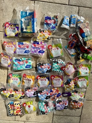MASSIVE LOT of 35+ Sealed & Loose Hot Wheels McDonald's Happy Meal Toys vintage - image 1 of 4