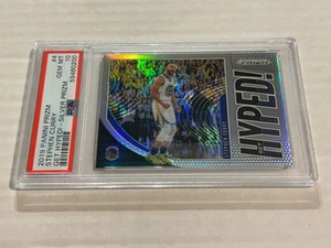 Panini Prizm Stephen Curry Get Hyped Silver 2019-20 PSA 10 Warriors SP G3 - Imagen 1 de 2