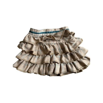 Falda/falda corta vintage con volantes a cuadros talla 4T a cuadros Y2K para niñas Foto 1 de 4