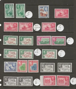 FIJI (5038)1938 SG249-66B JUEGO EXTENDIDO 33 CON MEJORES PERFS (SG260 MM) U/M/M - Imagen 1 de 2